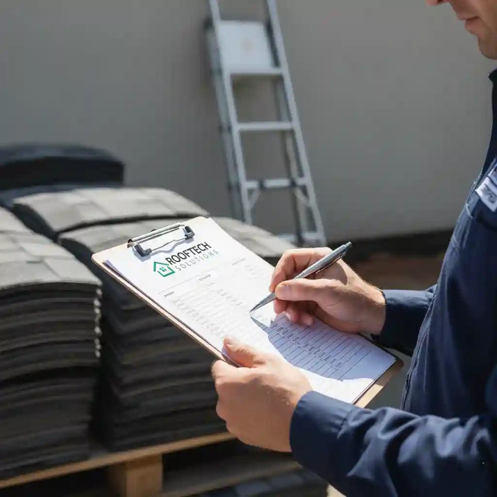 Licensed roofing contractor providing a cost estimate for roof replacement.